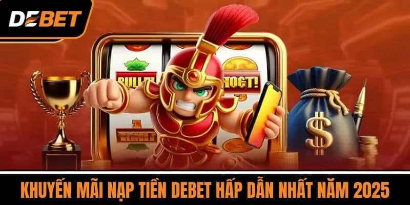 Khuyến mãi nạp tiền DEBET hấp dẫn nhất năm 2025
